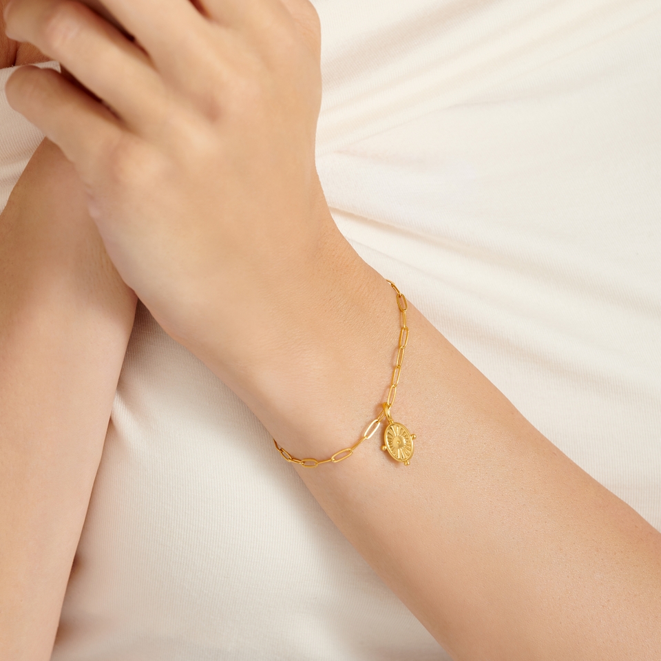 Katie Loxton Talis Charm 18-Karat Gold-Plated Bracelet