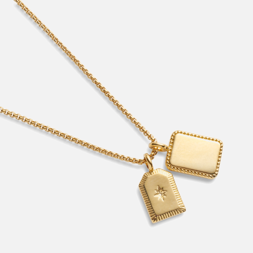 Katie Loxton Treasured Friend Carded Charm 18-Karat Gold-Plated Necklace