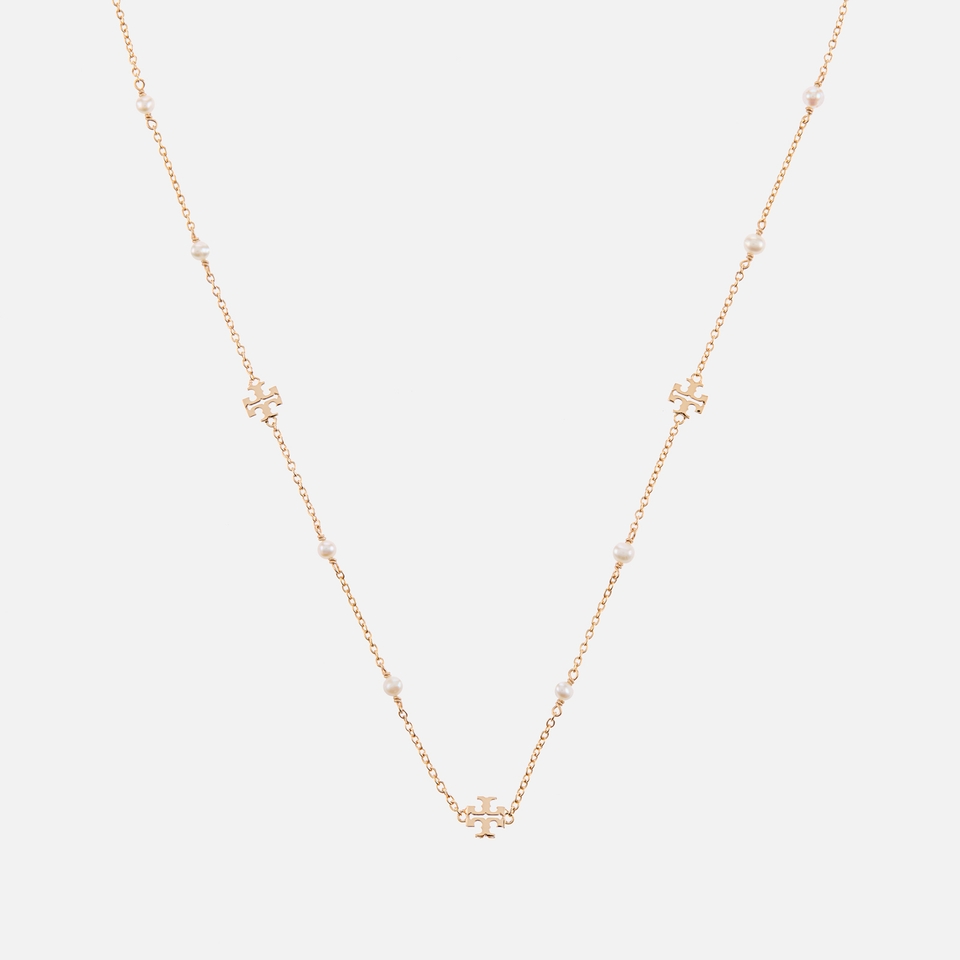 Tory Burch Delicate Kira Pearl Gold-Tone Necklace