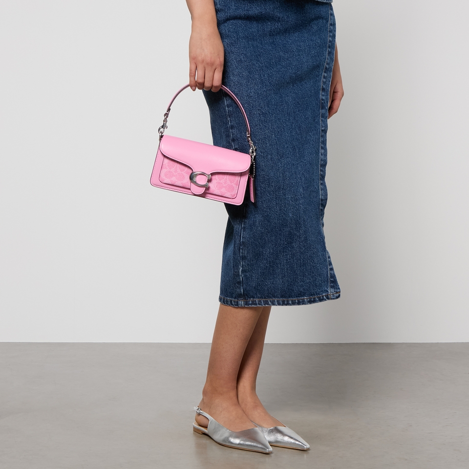 Coach Tabby 20 Canvas-Coated Leather Shoulder Bag