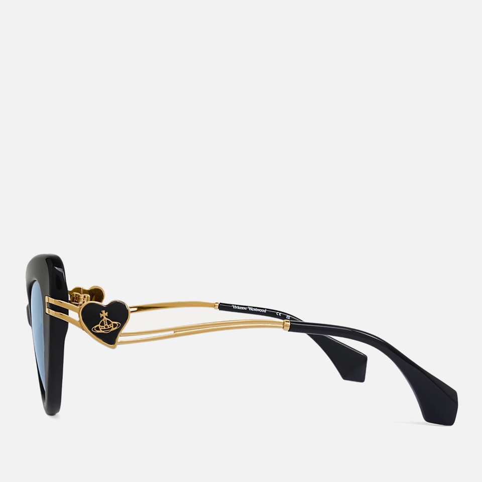Vivienne Westwood Liza Acetate Retro Cat Eye-Frame Sunglasses