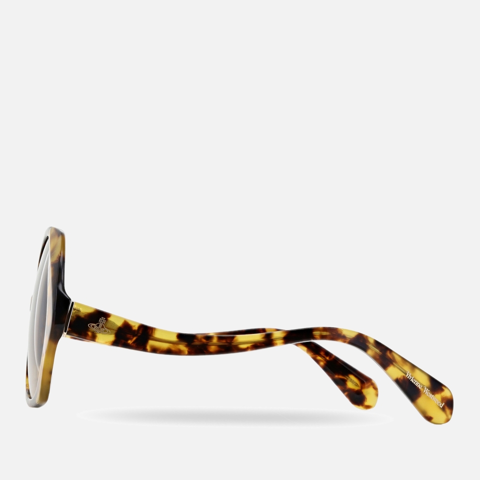 Vivienne Westwood Sophia Acetate Hexagonal-Frame Sunglasses