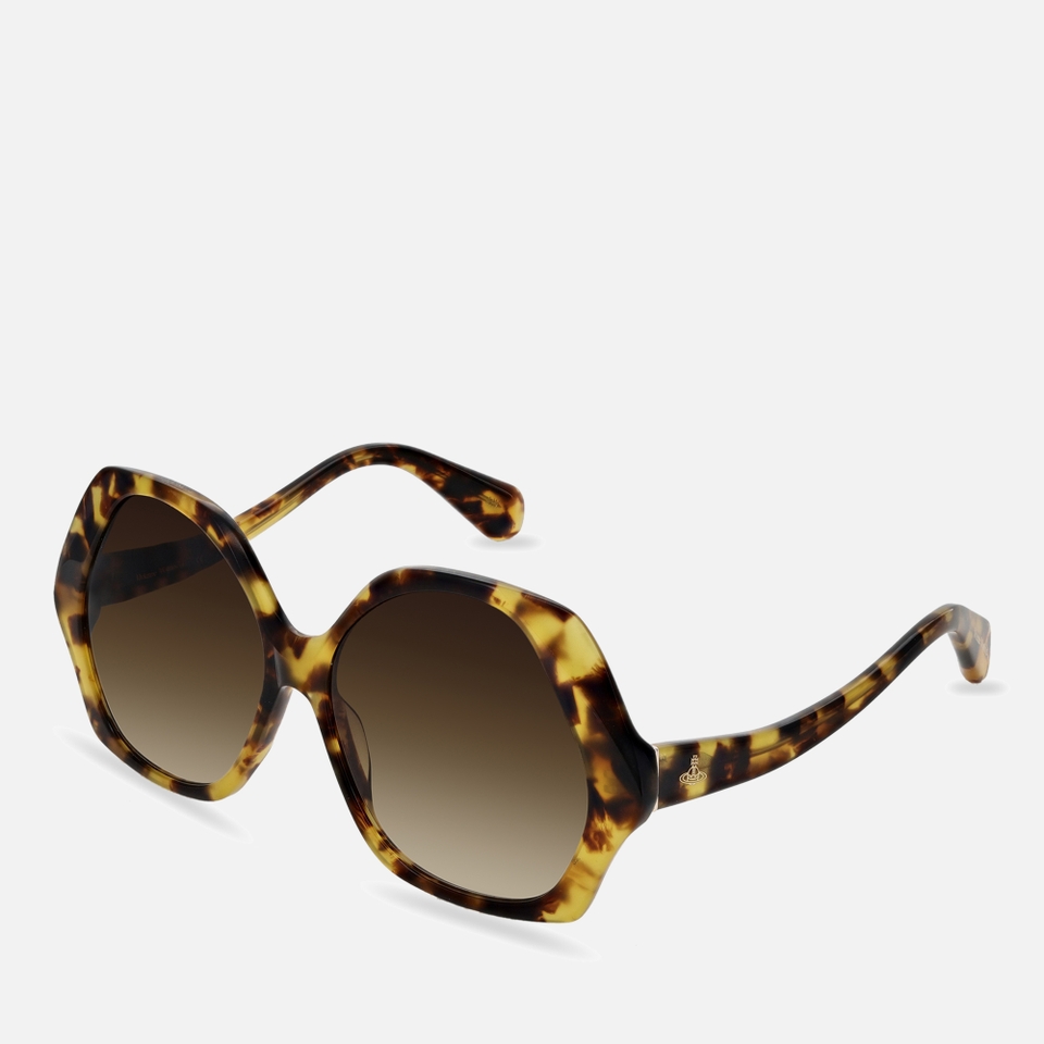 Vivienne Westwood Women's Hexagonal Sunglasses - Tortoise Shell