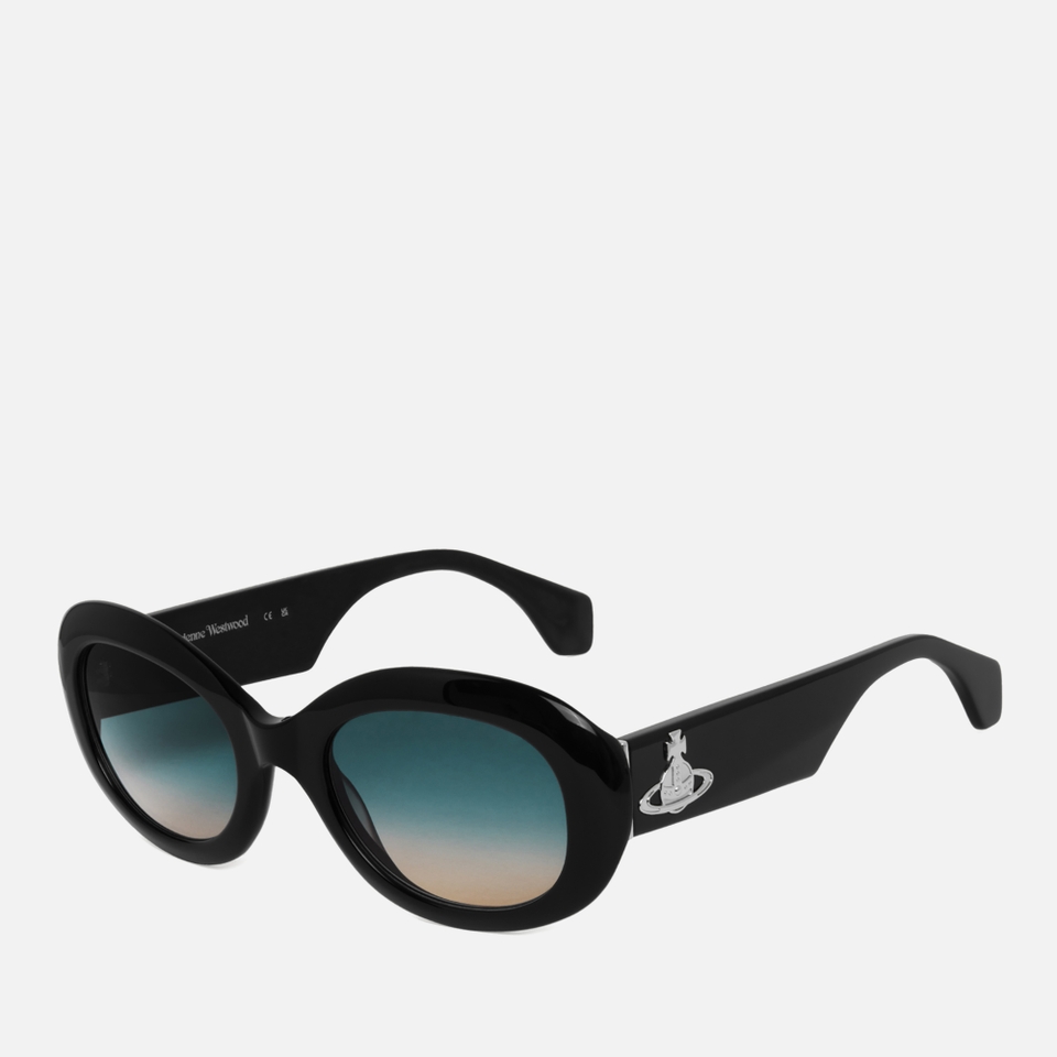 Vivienne Westwood Women's The Vivienne Acetate Sunglasses - Shiny Gloss Black