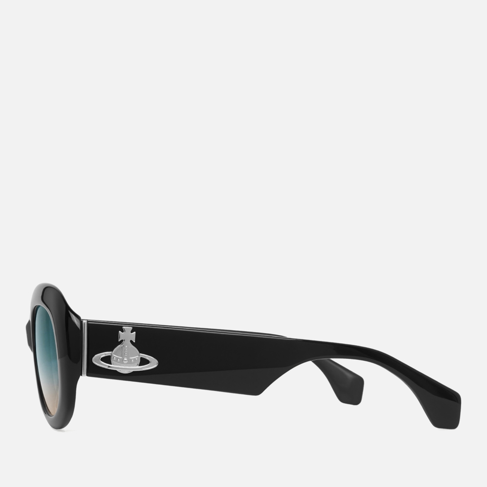 Vivienne Westwood Women's The Vivienne Acetate Sunglasses - Shiny Gloss Black
