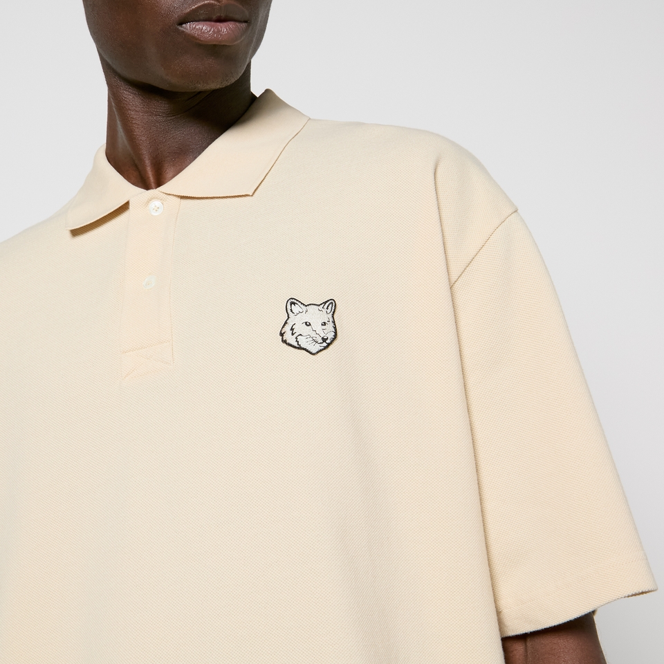 FINE RIB STRIPED POLO | Maison Kitsuné