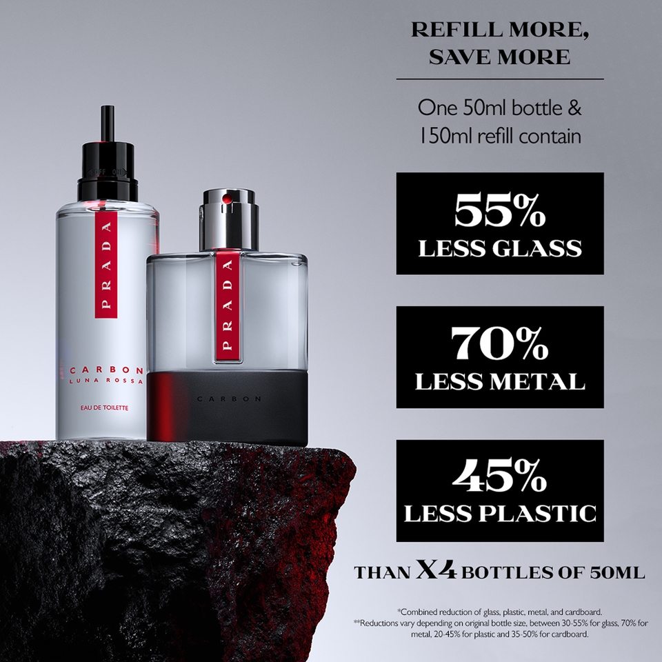 Prada Luna Rossa Carbon Eau de Parfum 150ml Refill