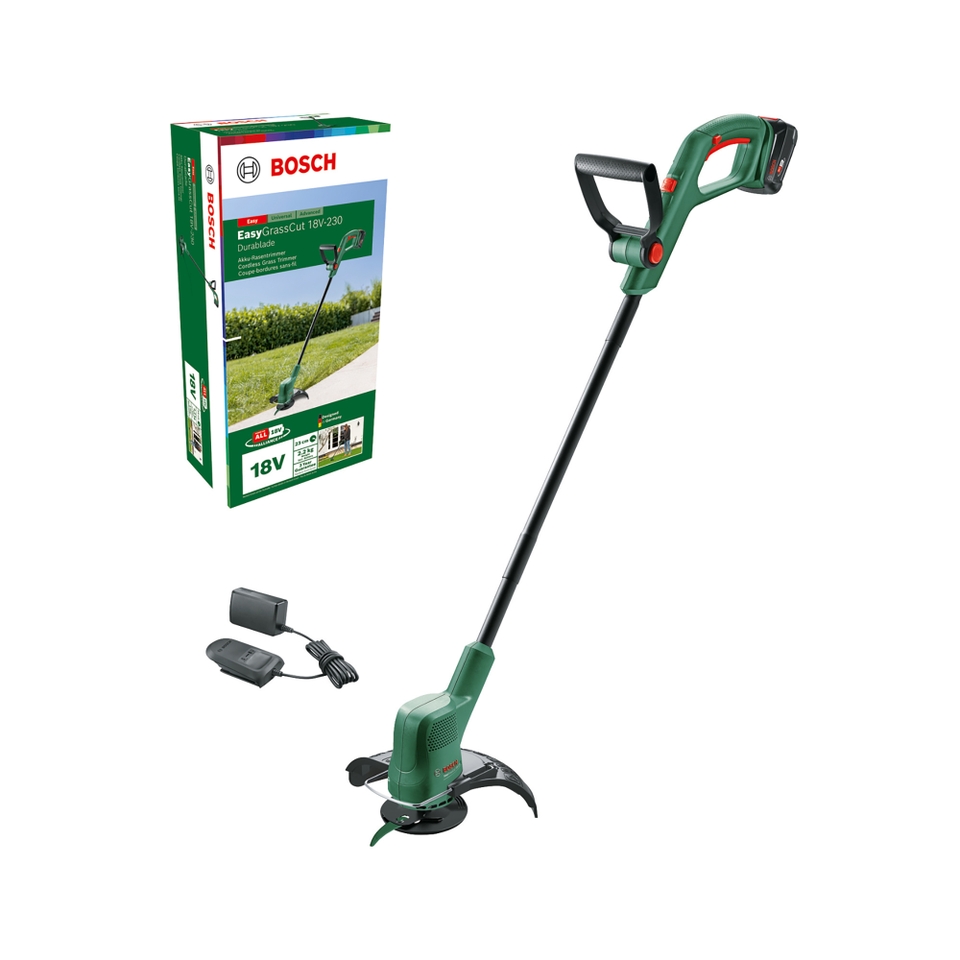 Bosch EasyGrassCut 18V-230 Cordless Grass Trimmer Classic Green