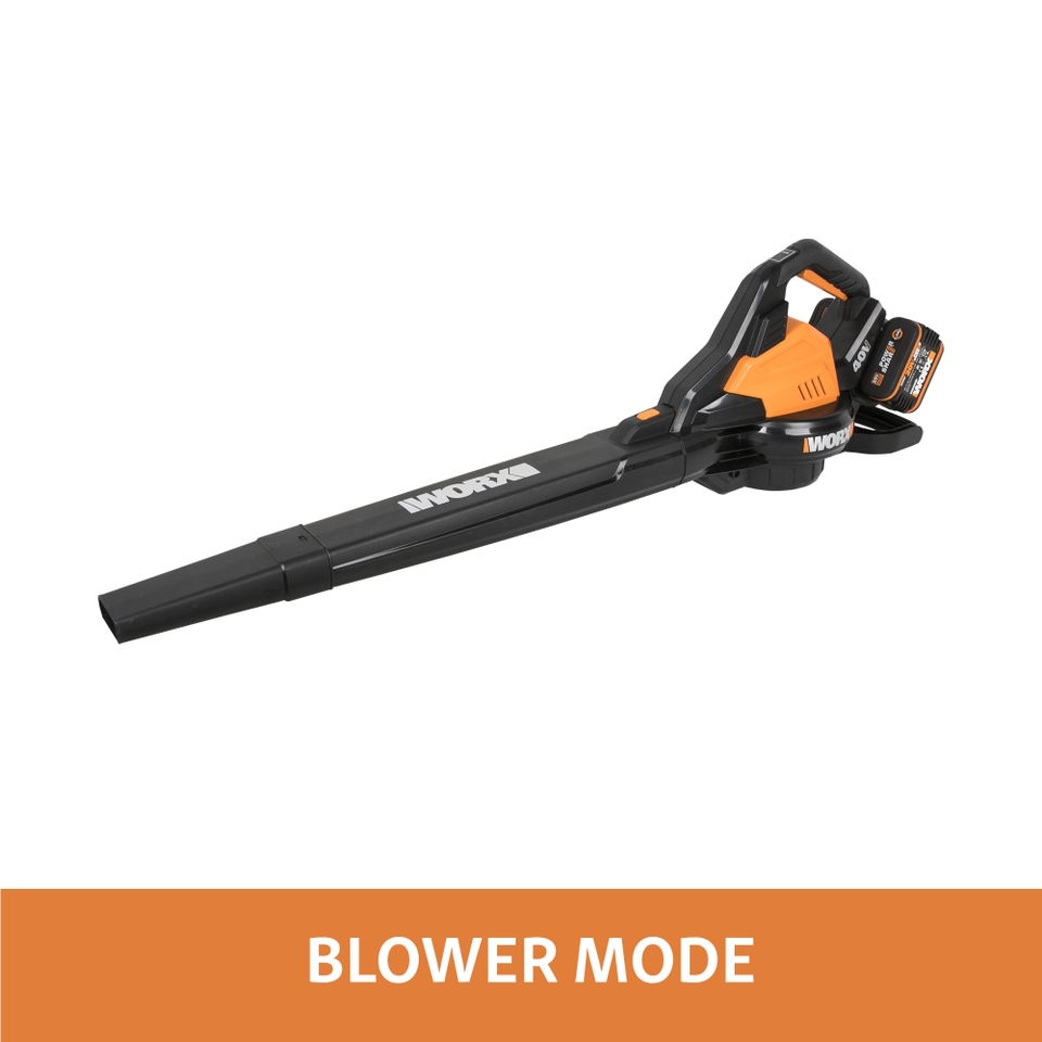Worx 40v WG583E Cordless Brushless Garden Blower & Vacuum
