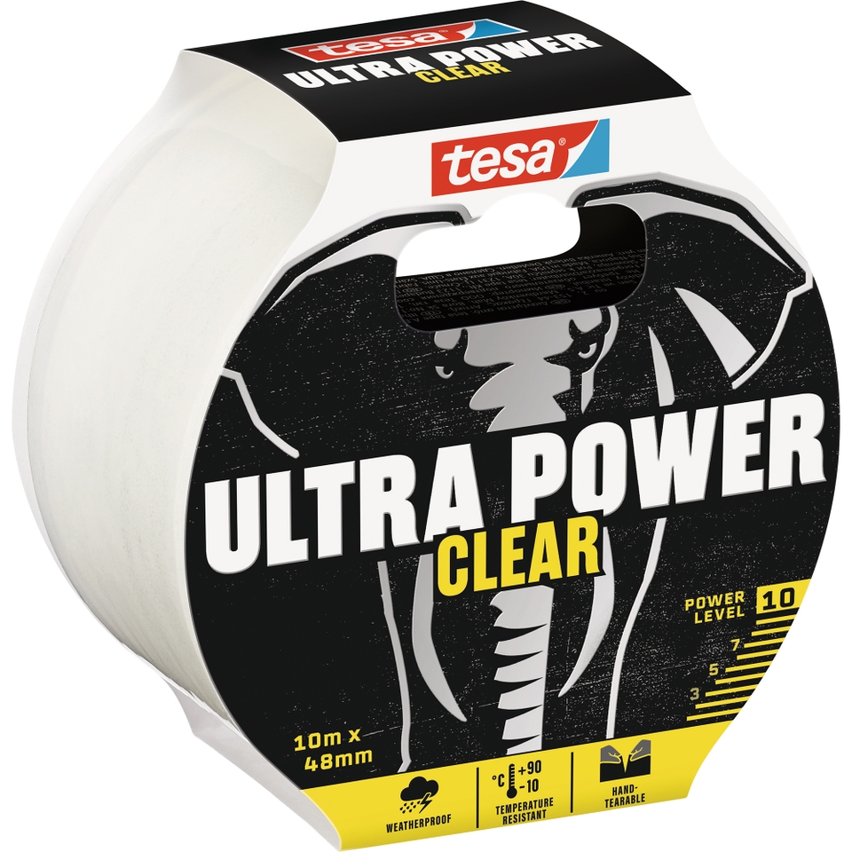 tesa Ultra Power Clear Tape - 48mm x 10m