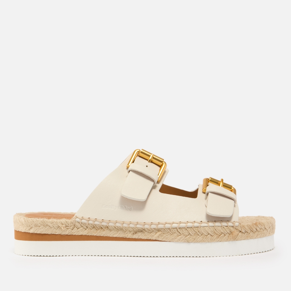 See By Chloe Women s Glyn Leather Double Strap Espadrille Sandals 3 Allsole
