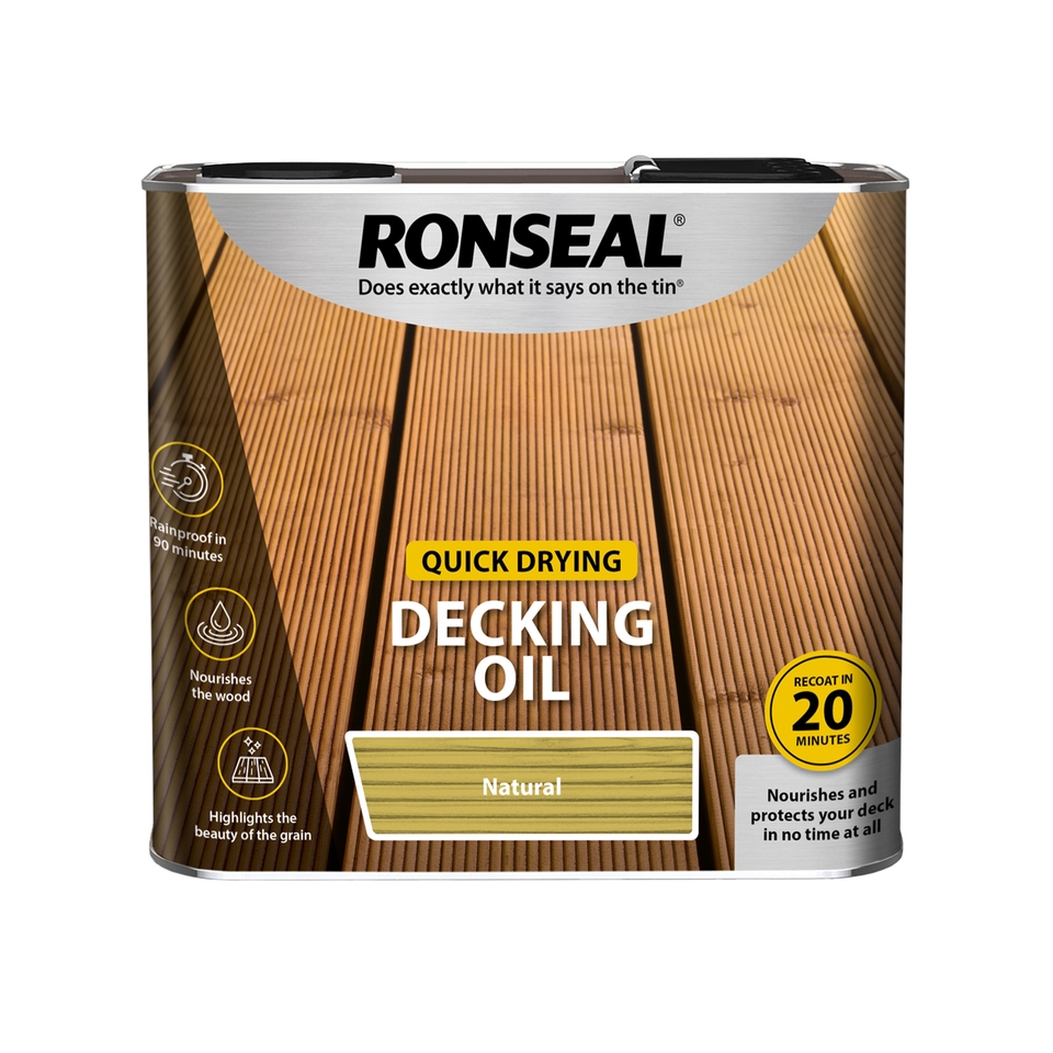 Ronseal Quick Drying Decking Oil Natural - 2.5L