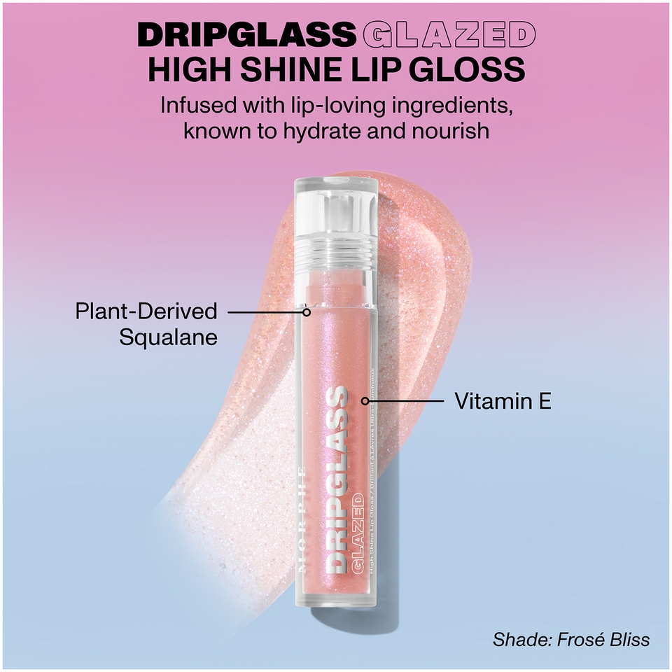 Morphe Aurascape Dripglass Glazed Highshine Pearlized Lip Gloss - Frose Bliss