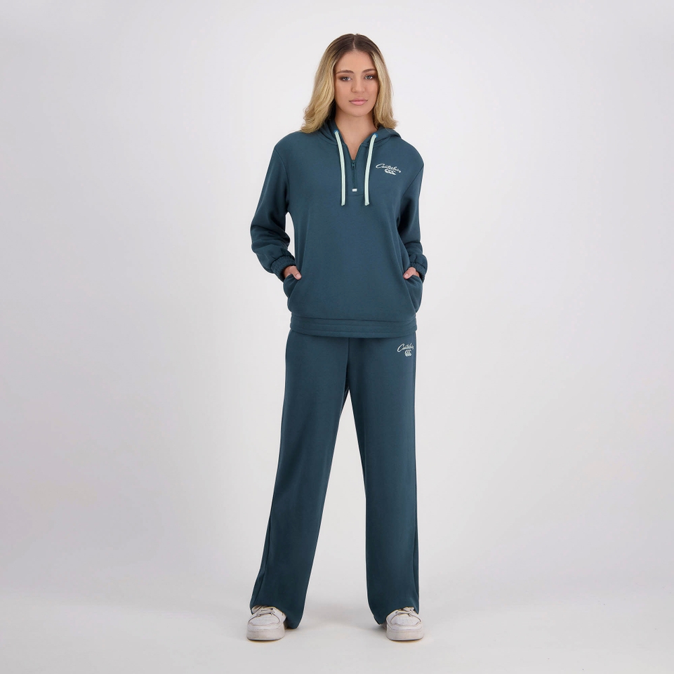WOMENS SCENE-SET HOODIE PINE GREEN