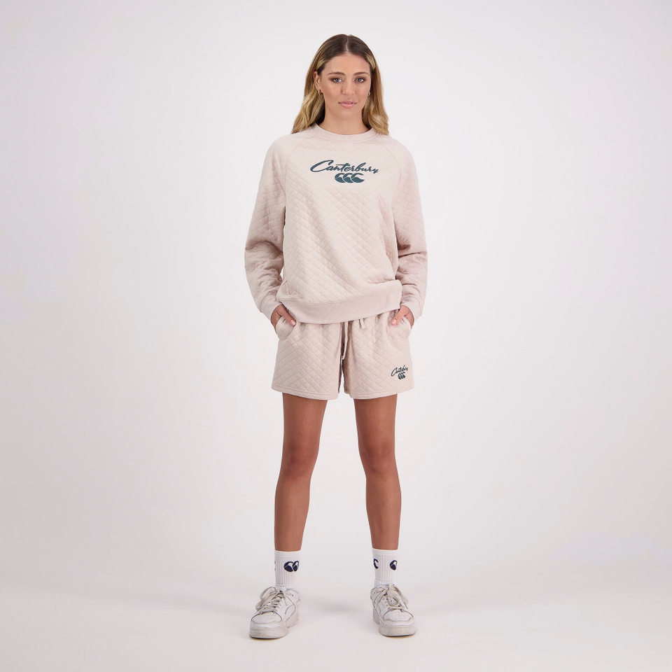 WOMENS SCENE-SET CREW OATMEAL