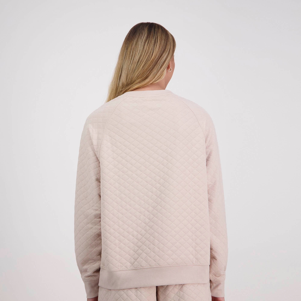 WOMENS SCENE-SET CREW OATMEAL