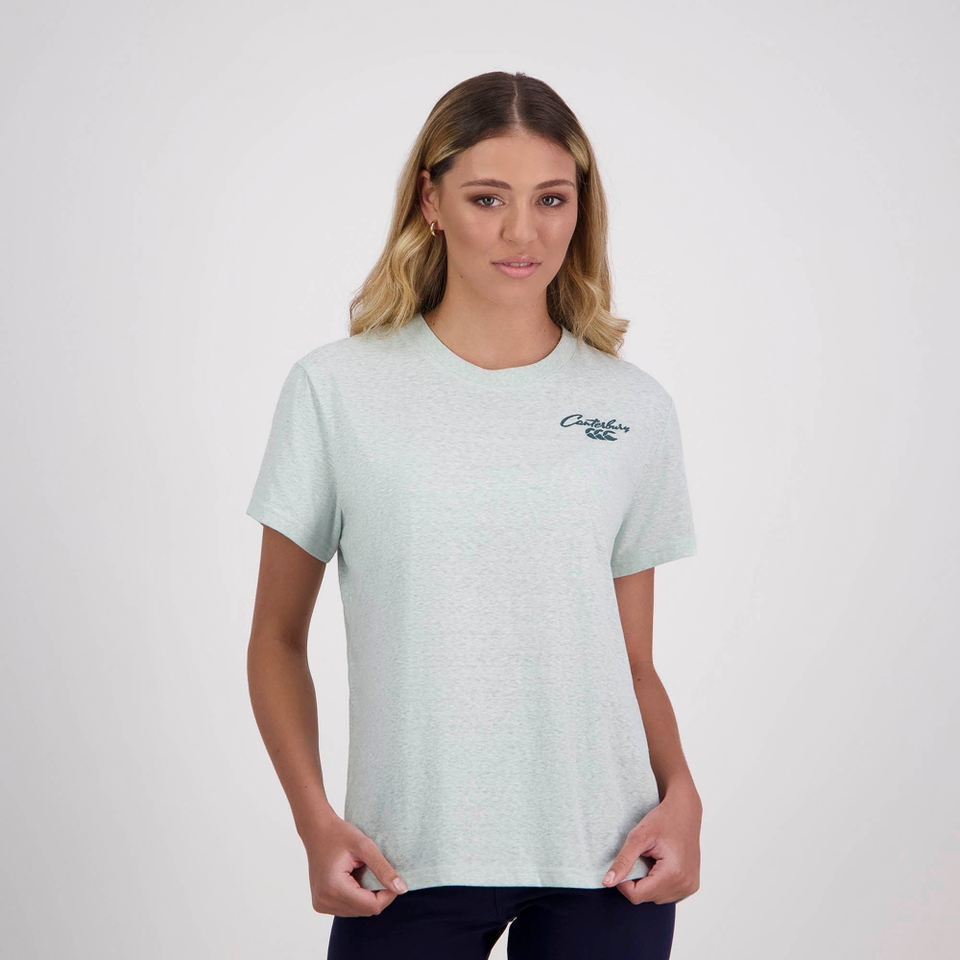 WOMENS SCENE-SET T-SHIRT GREEN