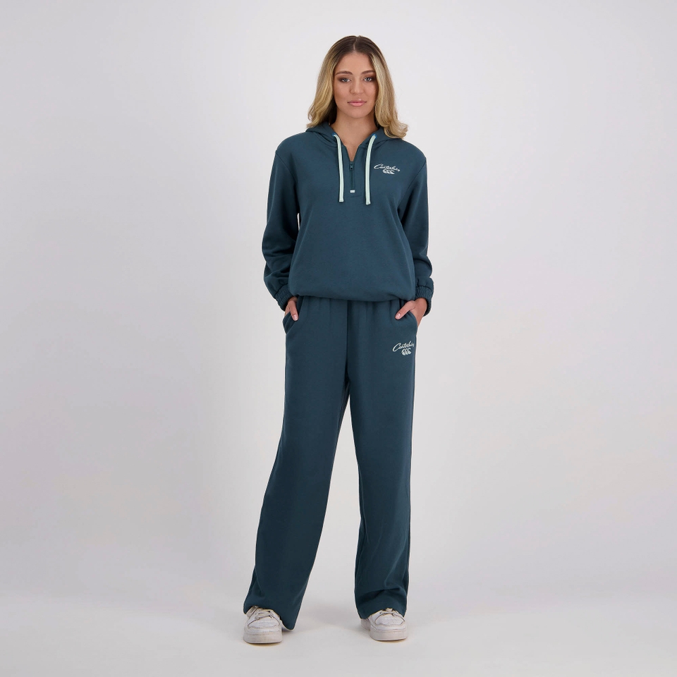 WOMENS SCENE-SET TRACKPANT PINE GREEN