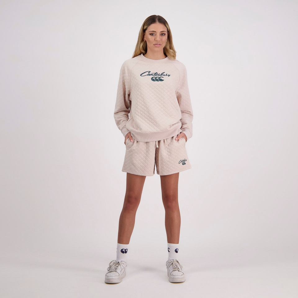 WOMENS SCENE-SET SHORT OATMEAL