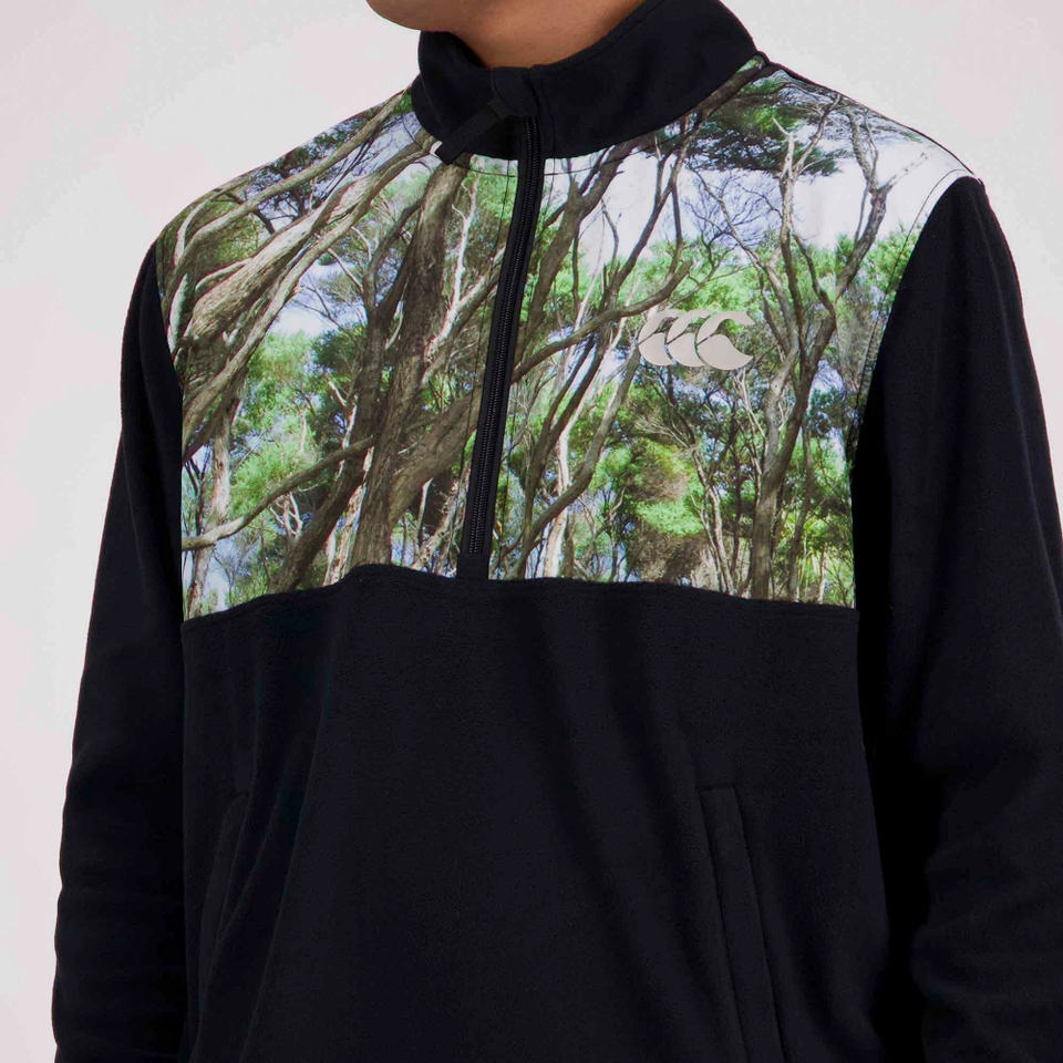 MENS NGAHERE FLEECE BLACK