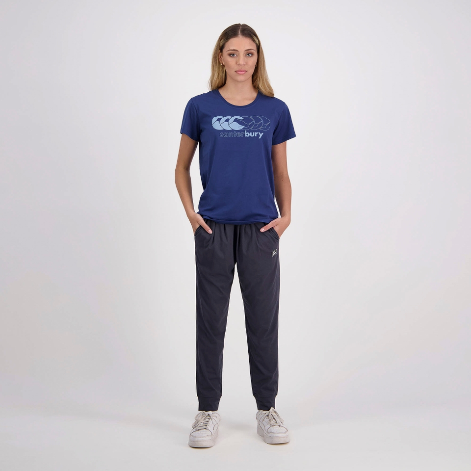 WOMENS FUNDAMENTALS T-SHIRT DENIM BLUE
