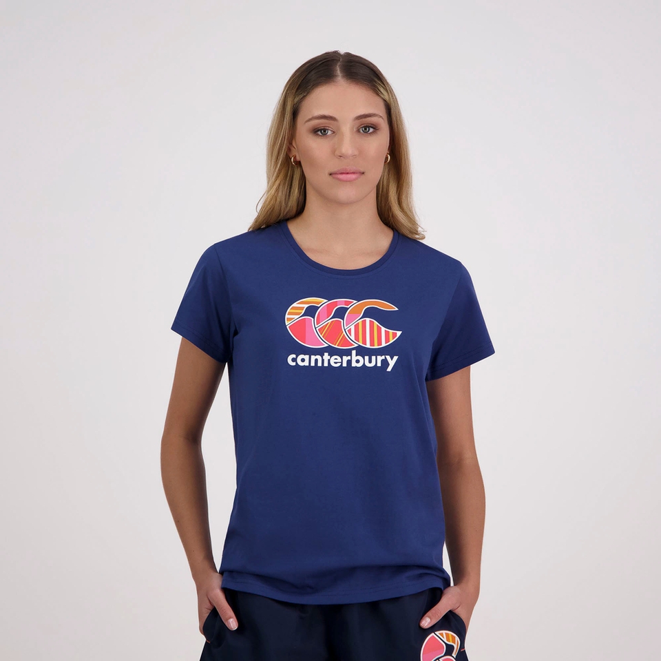 WOMENS UGLIES T-SHIRT DENIM BLUE