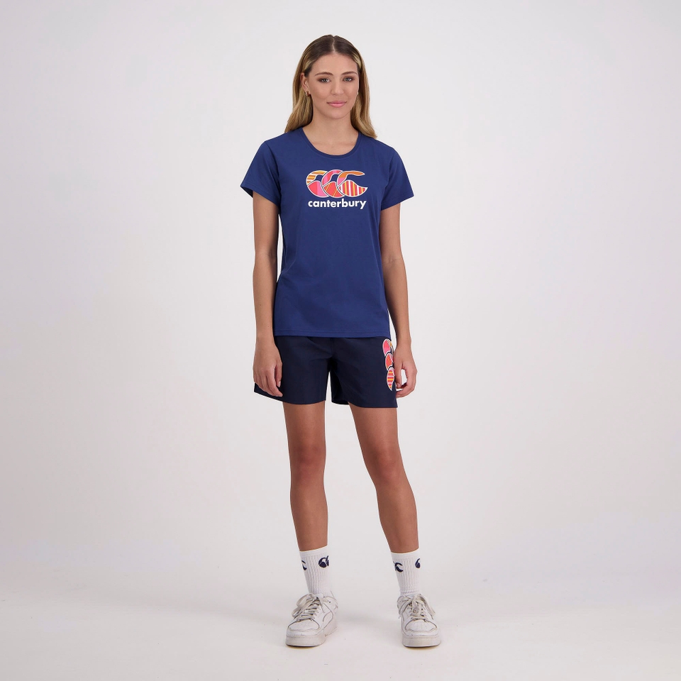 WOMENS UGLIES T-SHIRT DENIM BLUE