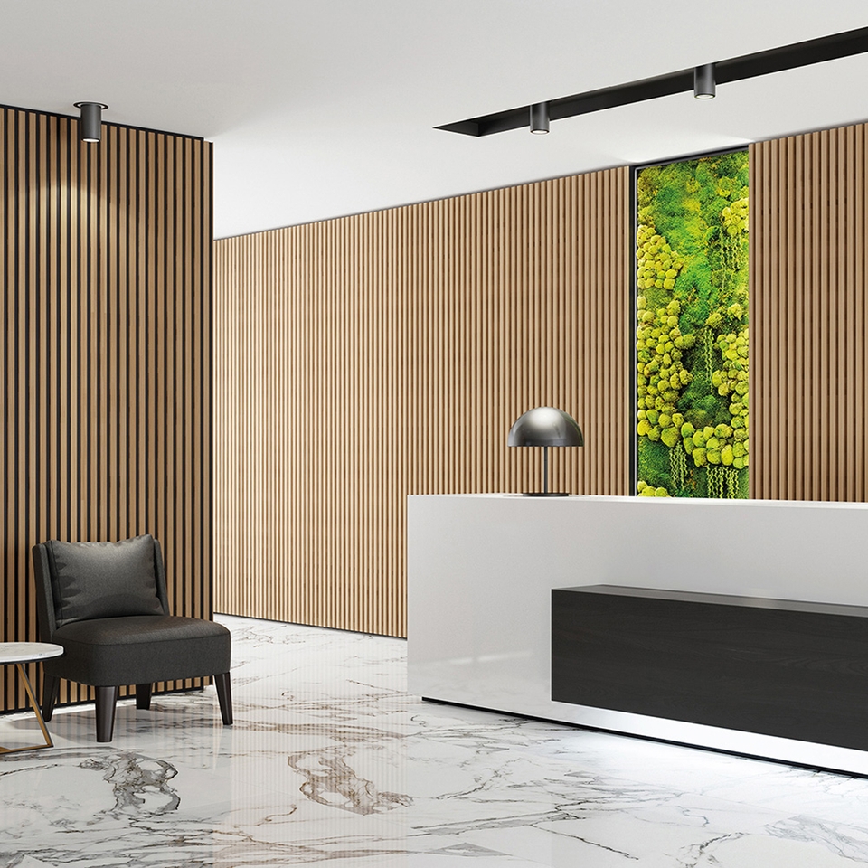 Kraus Acoustic Wall Panel 2400 x 573 x 19mm - Natural Oak