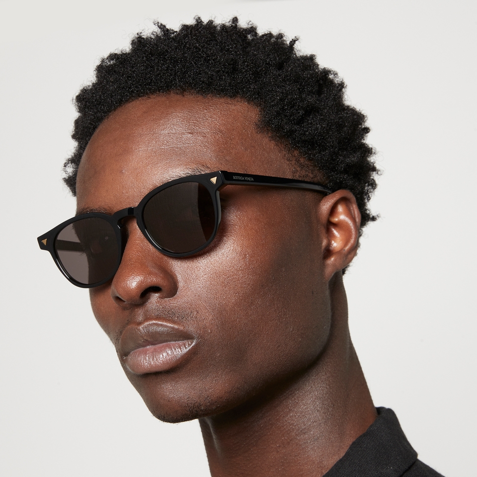 Bottega Veneta Acetate Round Sunglasses