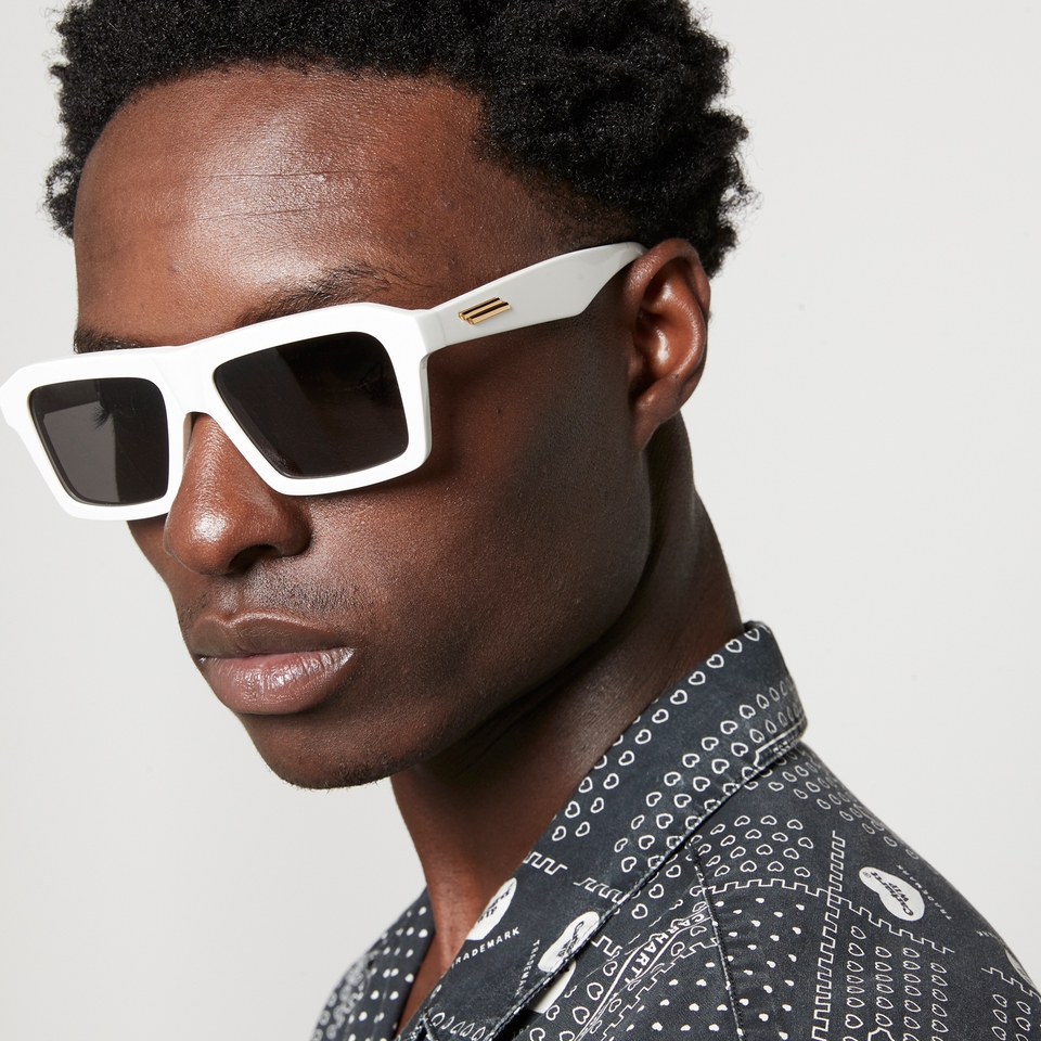 Bottega Veneta Acetate Oversized Square Sunglasses