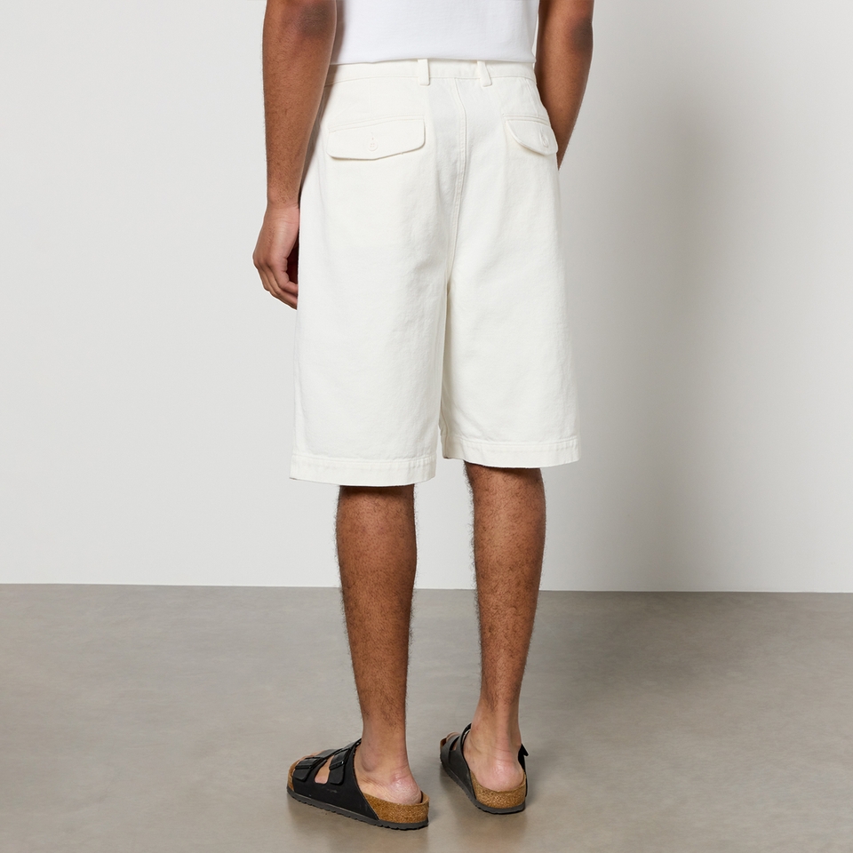 無料発送 Sunflower Pleated Shorts Cotton-Twill パンツ