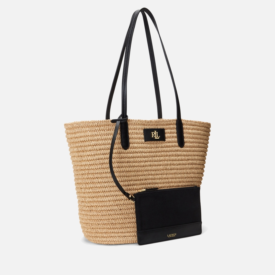 Lauren Ralph Lauren Brie 31 Paper Straw Large Tote Bag