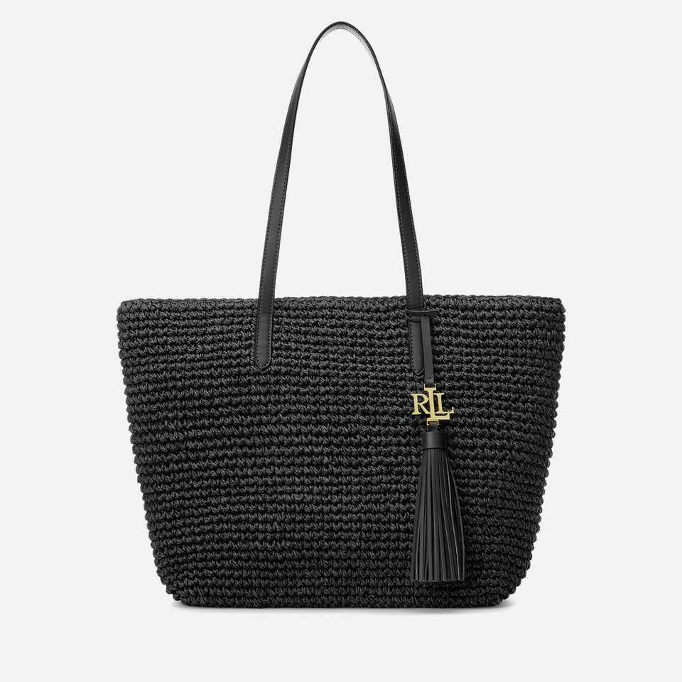 Lauren Ralph Lauren Whitnet 20 Straw Medium Tote Bag