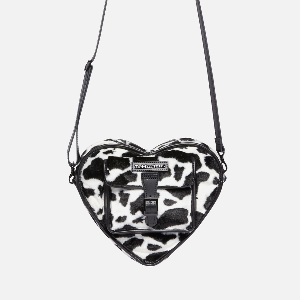 Dr. Martens Heart Leather and Faux Fur Backpack