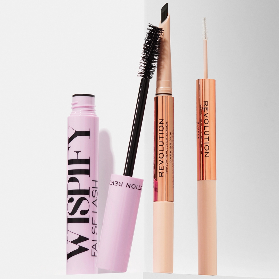Makeup Revolution Wispify and Fluffy Brow Bundle - Medium Brown