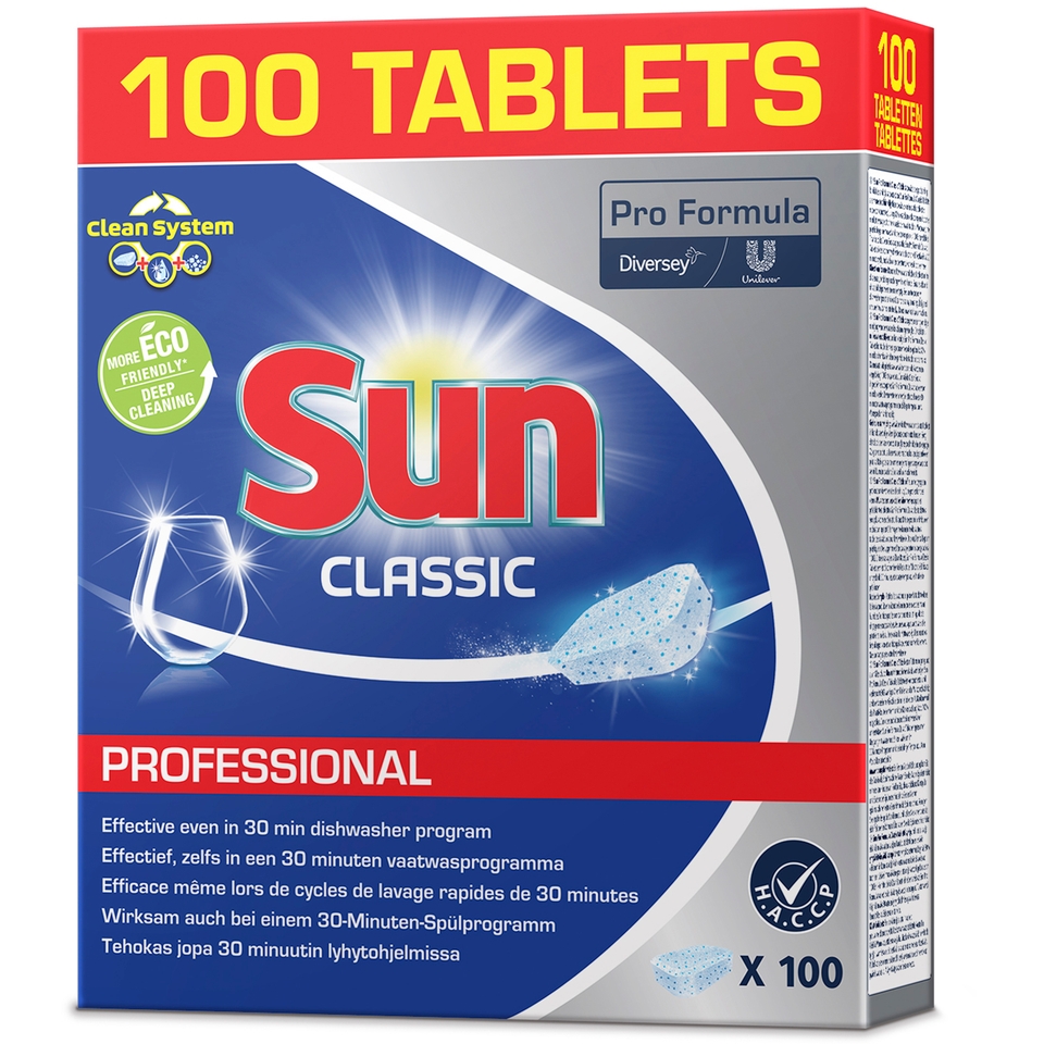 Sun Pro Formula Professional Classic Dishwasher Tablets - Pack of 100