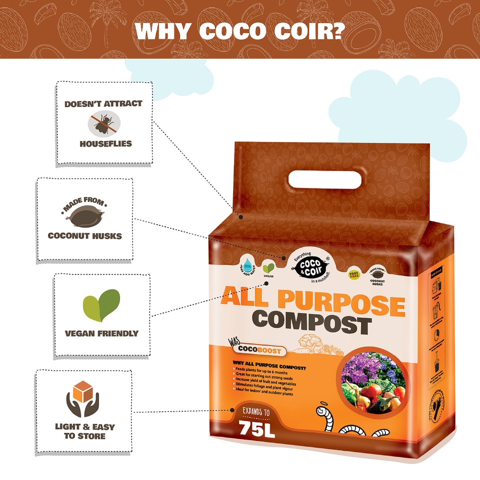 Coco & Coir All Purpose Compost - 75L