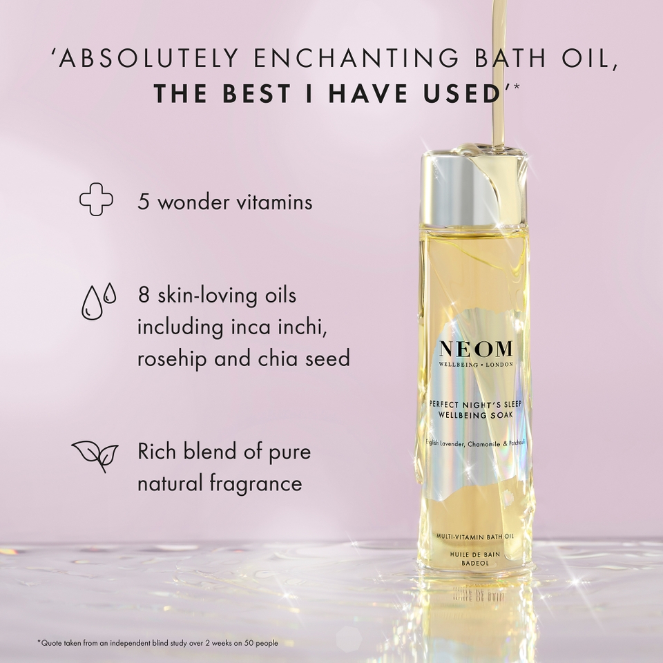 NEOM Real Luxury Wellbeing Soak Multi-Vitamin Bath Oil 100ml