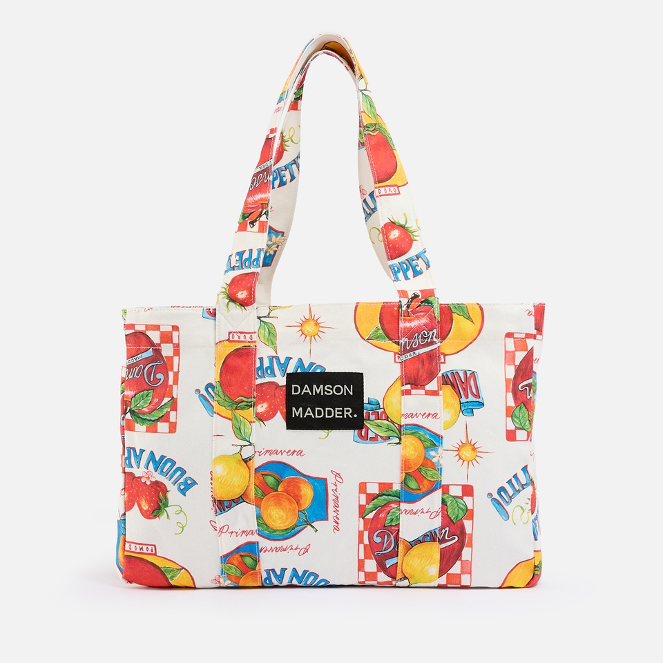 Damson Madder Buon Appetito Oversized Canvas Tote Bag