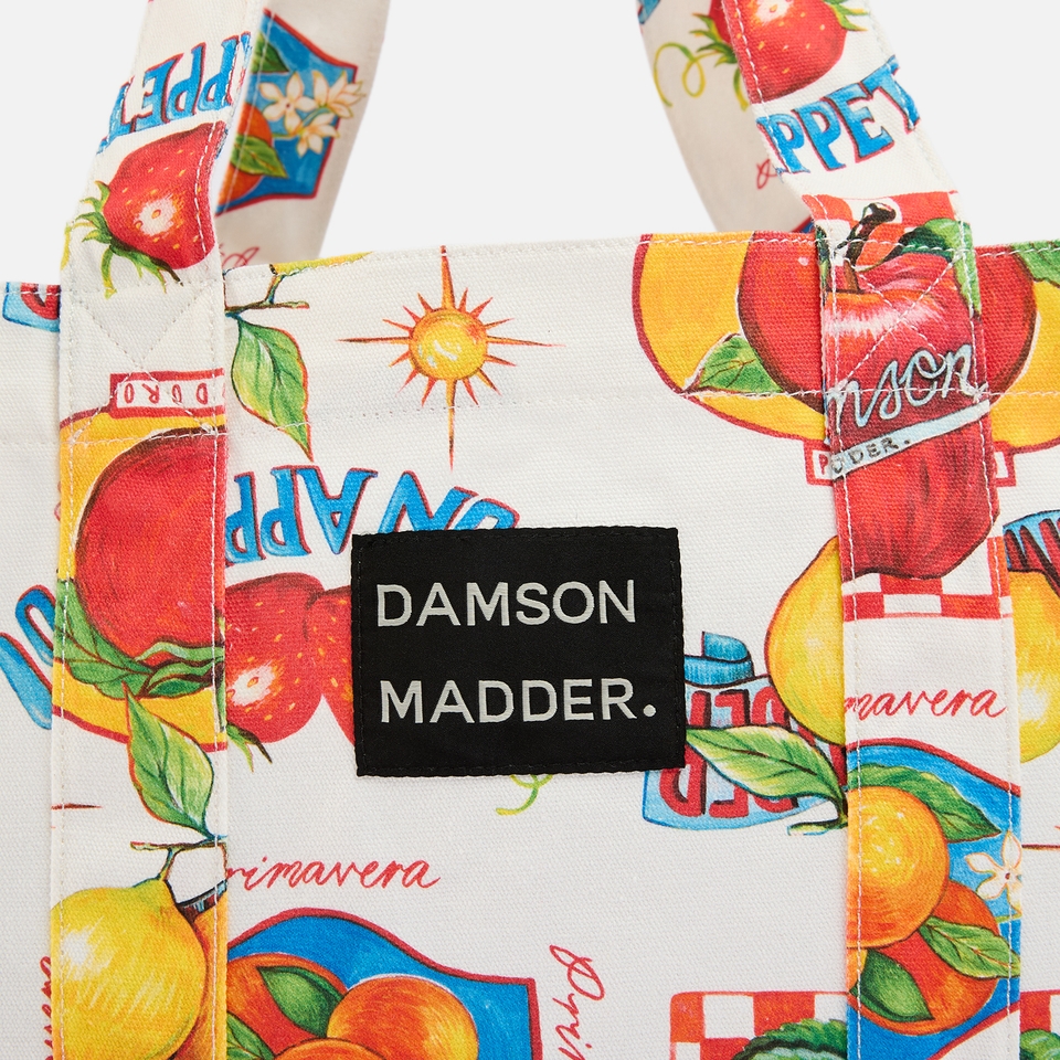 Damson Madder Buon Appetito Oversized Canvas Tote Bag