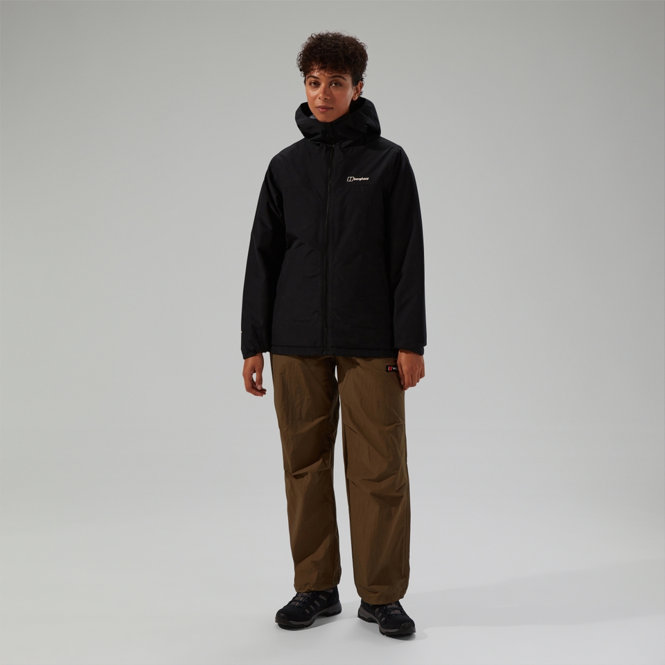 Isolierte wasserdichte Deluge Pro 3.0 Damen-Jacke - Schwarz