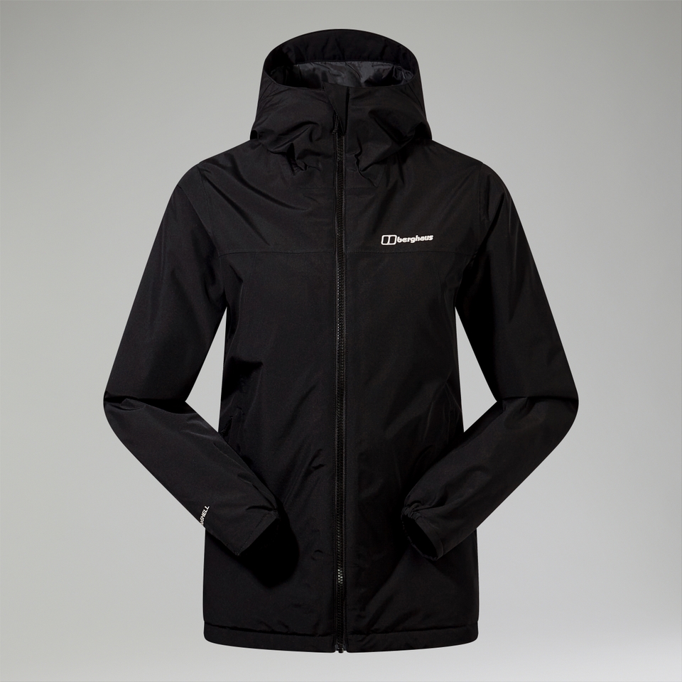 Isolierte wasserdichte Deluge Pro 3.0 Damen-Jacke - Schwarz