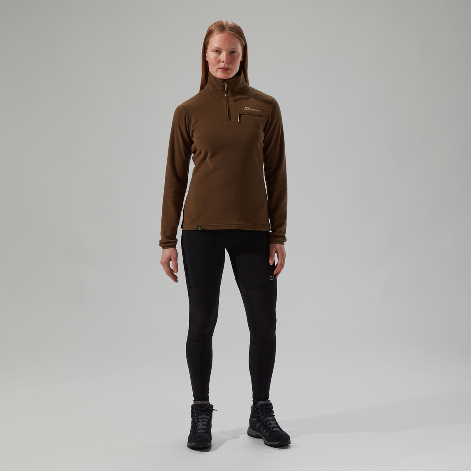 Women's Prism 2.0 Micro Half Zip Polartec Fleece - Brown