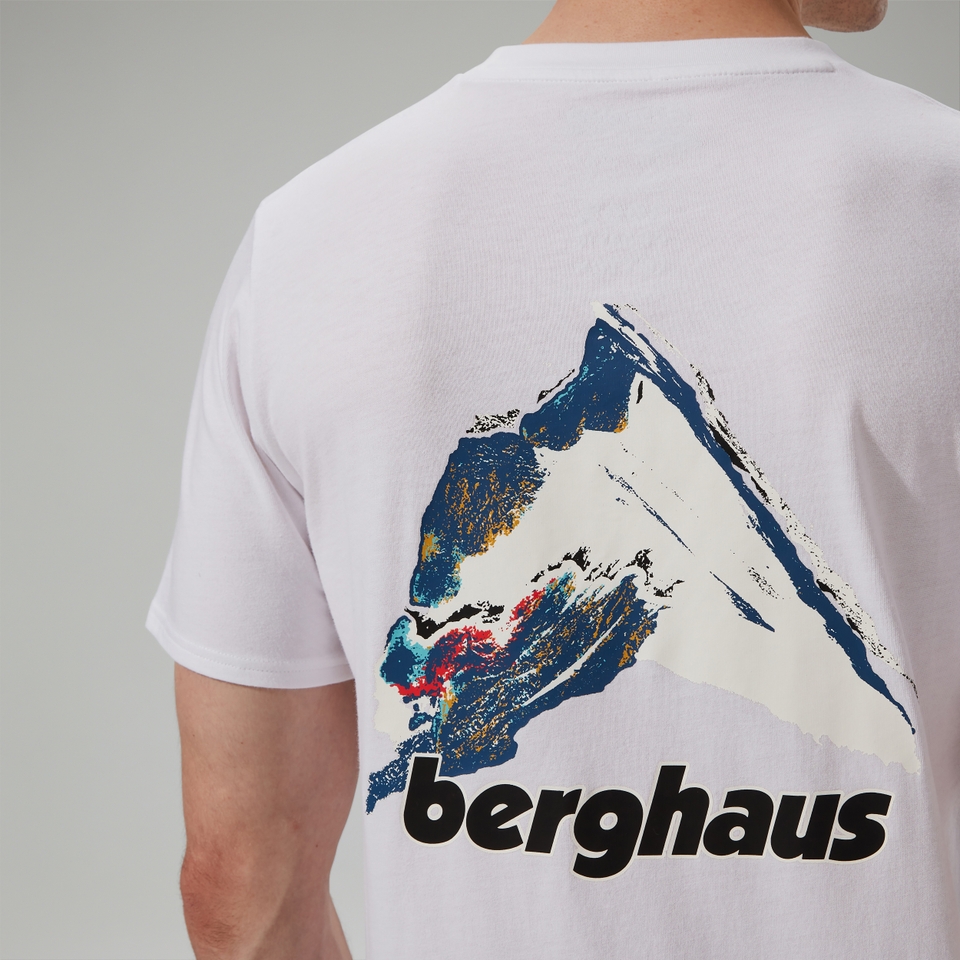 Mountain Art Herren-T-Shirt - Weiß
