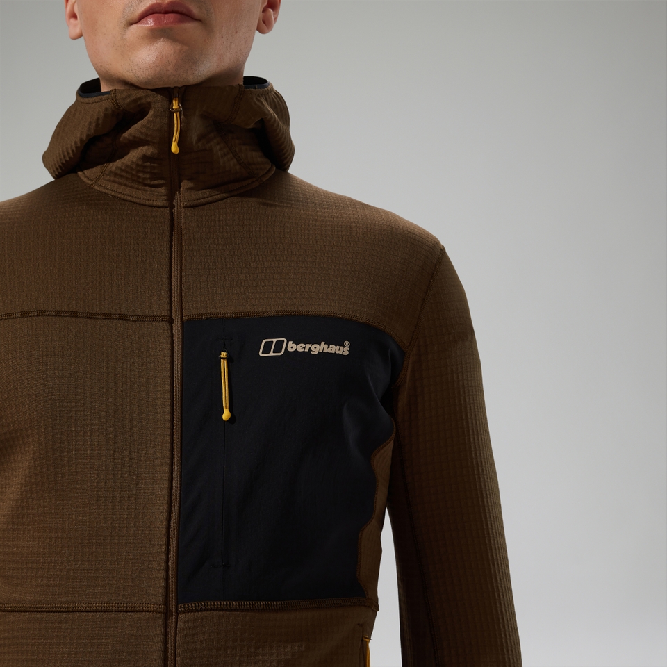 Men's Ridge-Hiker Hooded Jacket - Brown/Black