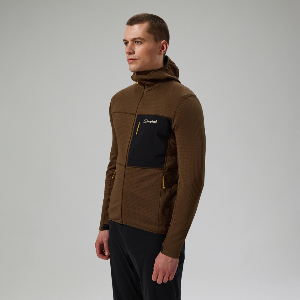 Men's Ridge-Hiker Hooded Jacket - Brown/Black