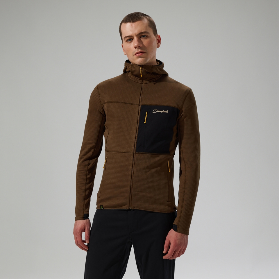 Ridge-Hiker Kapuzenjacke für Herren - Braun/Schwarz