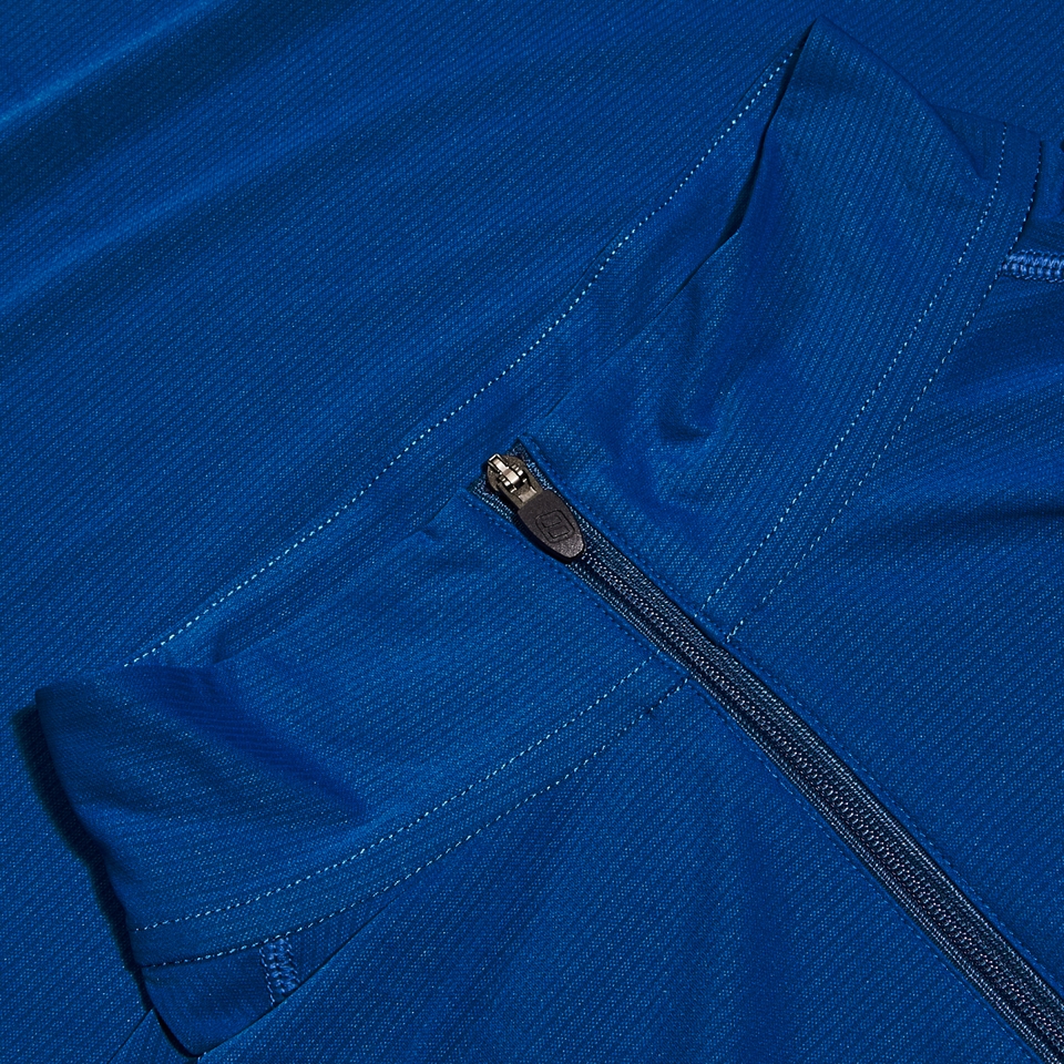 Men's 247 Half Zip Long Sleeve Tech Tee - Blue
