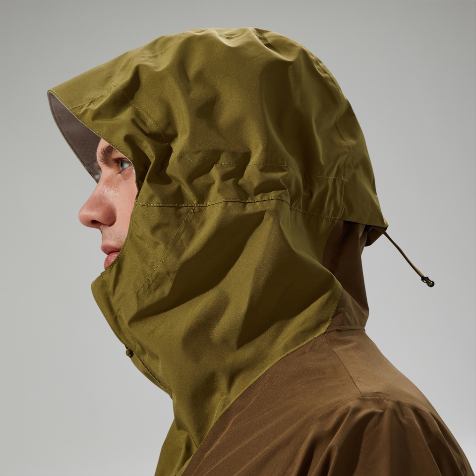 Wasserdichte Deluge Pro 3.0 Herren-Jacke - Grün/Braun