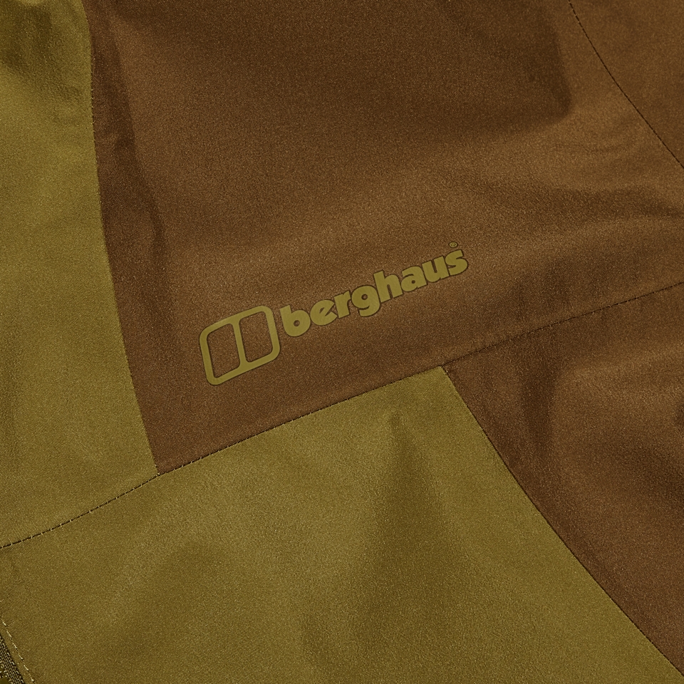 Wasserdichte Deluge Pro 3.0 Herren-Jacke - Grün/Braun